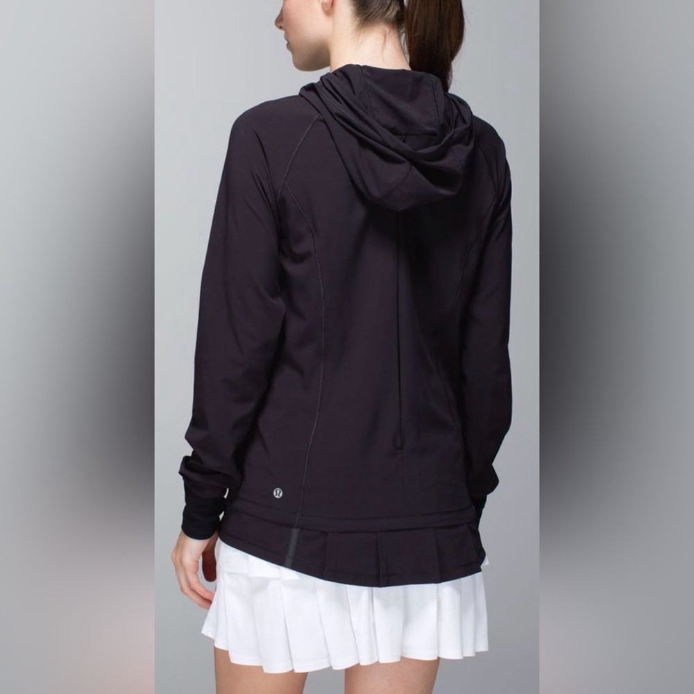 Lululemon LightenedUp Pullover Jacket Black Sz 6!! - Picture 2 of 12